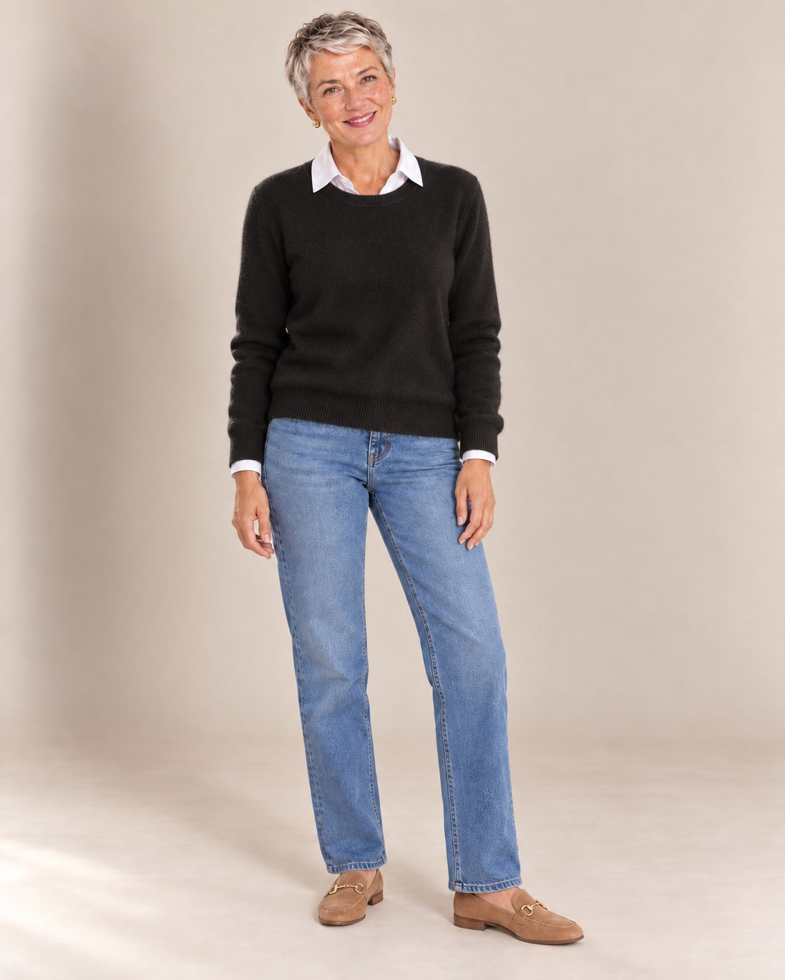 Pull col rond — Noir